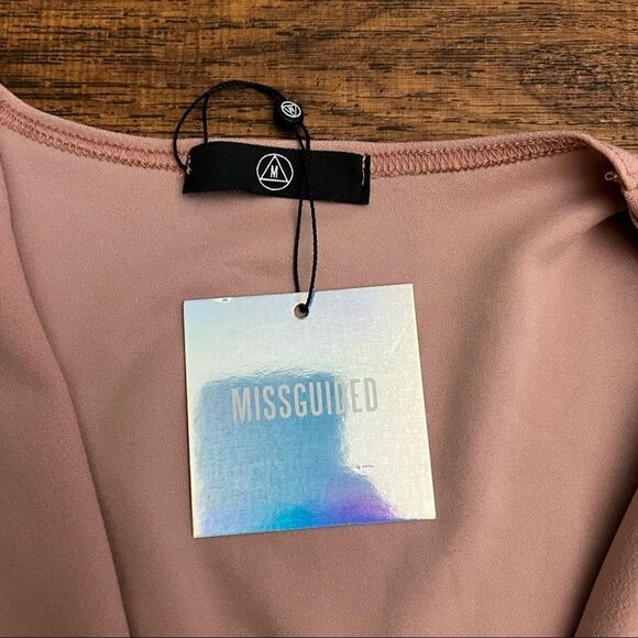 Missguided plunge tailored wraptie dress - Picture 5 of 9